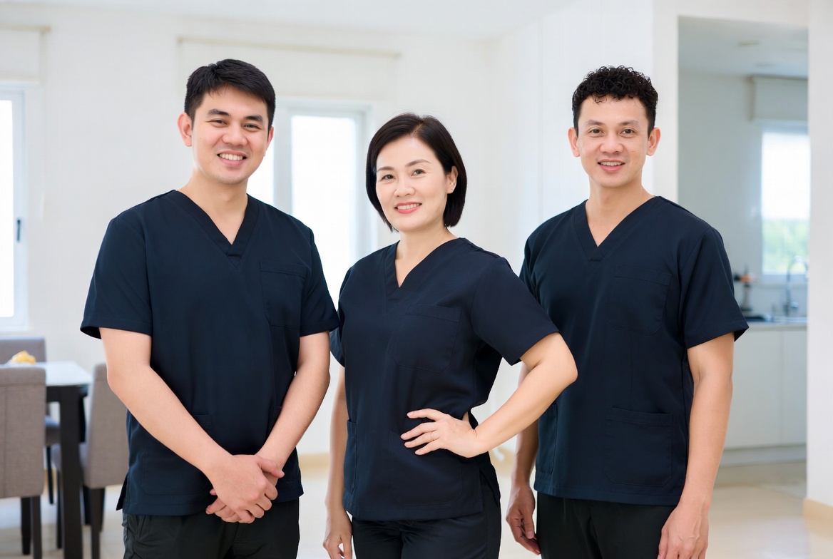 Rahmat Cleaning team in uniform